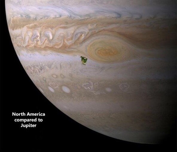 But let's talk about planets. That little green smudge is North America on Jupiter.